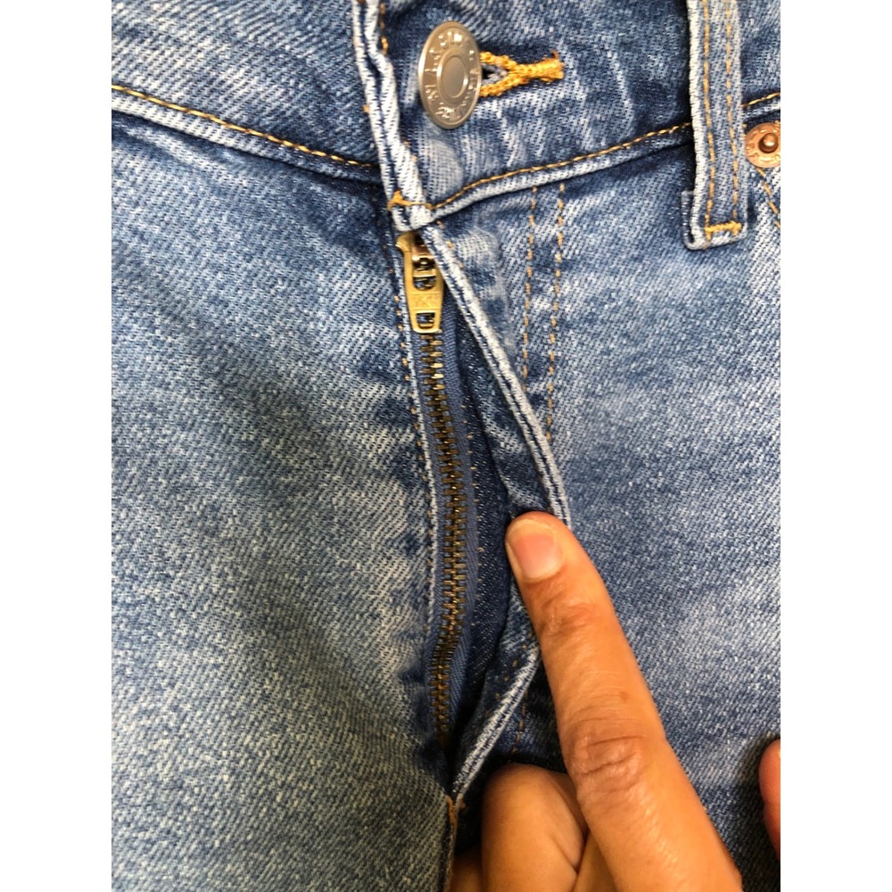 Levi's Signature Women's Heritage Boyfriend Jeans Blue Patchwork‎ Cuffed W29/L25 - Picture 6 of 16